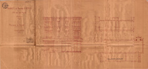 173 avenue Jean-Lolive [ancienne rue de Paris], construction d'une maison de deux étages : permis de construire.