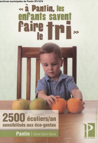 À Pantin, les enfants savent faire le tri.