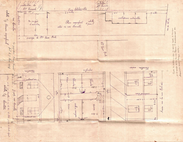 16 rue Marcelle, construction d'un pavillon d'habitation : permis de construire.