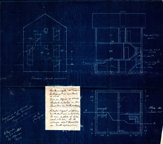 17 rue Parmentier, construction d'un pavillon d'habitation : permis de construire.