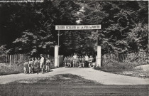 Colonie de vacances de la ville de Pantin à Saint-Martin-d'Ecublei - L'entrée de la colonie.