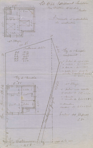 Rue Marie-Thérèse, rue Westermann et rue Boieldieu : permis de construire.
