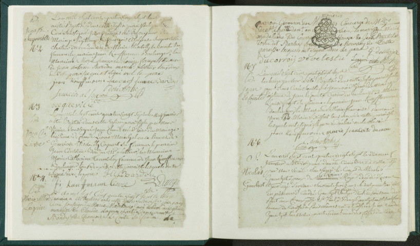Paroisse Saint-Germain : registre des actes de baptême, mariage et sépulture.