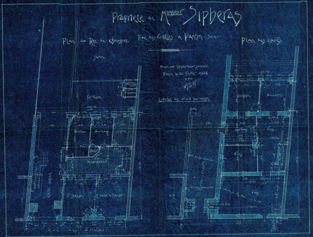 23 rue des Grilles : permis de construire.