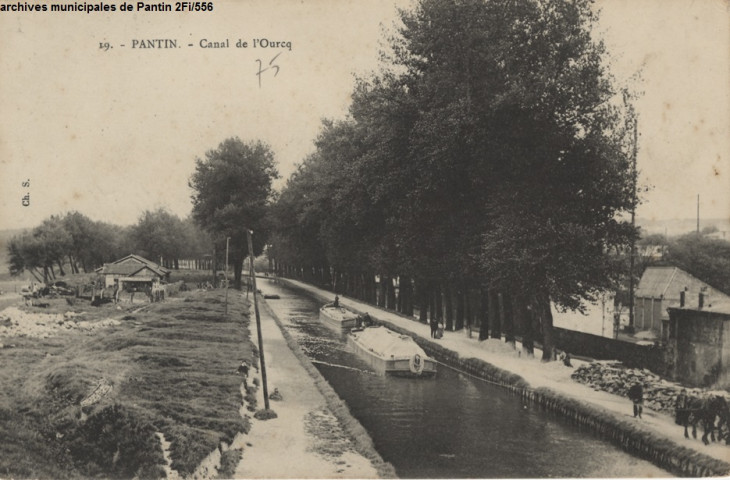 19. Pantin - Canal de l'Ourcq.