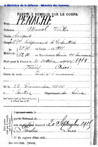 PENACHE Marcel Victor