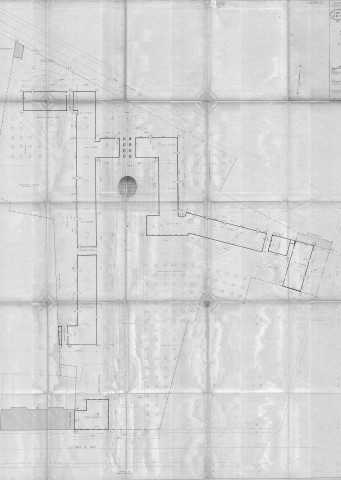 Rue de Paris, rue Victor-Hugo et rue Delizy. - Construction de 27 appartements, projet : plan d'ensemble.