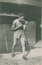 Entraînement de boxe en extérieur au Ring de Pantin : photographie noir et blanc.