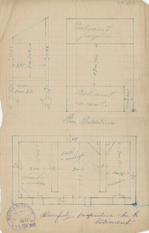 19 rue Boieldieu : permis de construire.