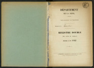 Commune de Pantin : registre des actes de mariage.