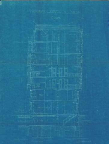 5-7 rue du Général-Compans et rue du Débarcadère, construction de la Grande Blanchisserie de Pantin et d'immeubles : permis de construire.