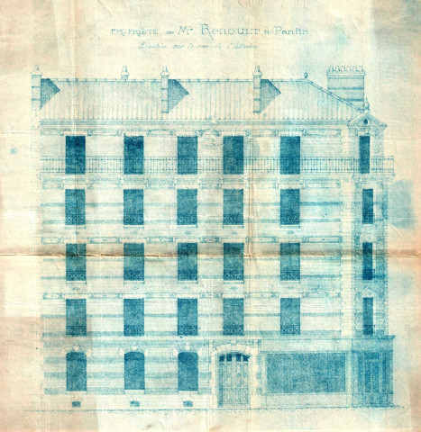 2 rue Eugène-et-Marie-Louise-Cornet [ancienne rue de l'Alliance] : permis de construire.