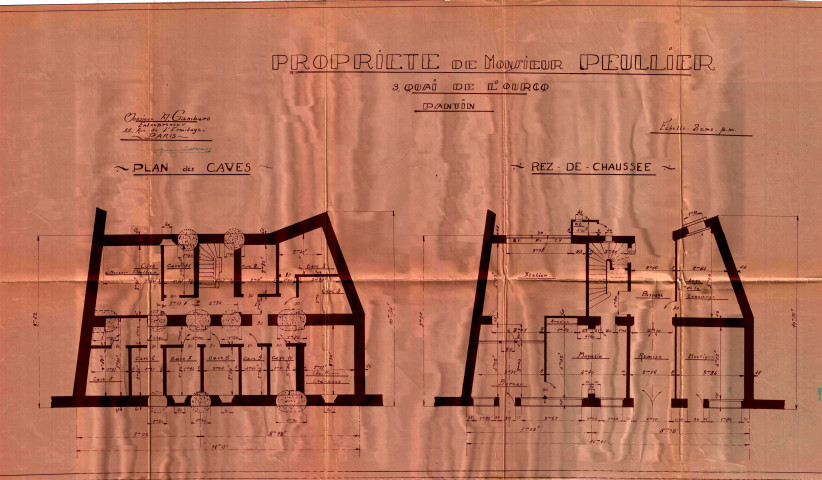 3 quai de l'Ourcq, exhaussement de trois étages : permis de construire.