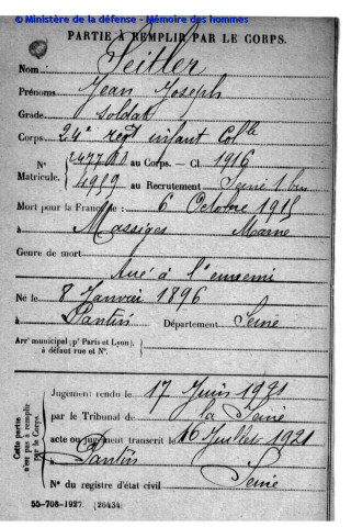 SEITLER Jean Joseph