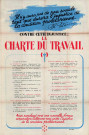 Charte du travail : affiche.