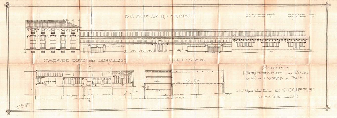 [31] quai de l'Ourcq, construction à usage de magasins : permis de construire.