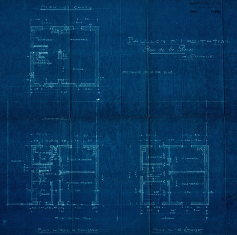 14 rue de la Paix, construction d'une maison d'habitation : permis de construire.