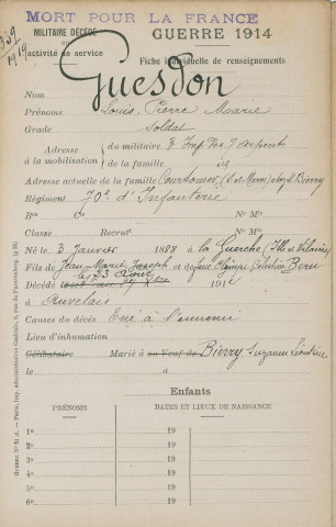 GUESDON Louis Pierre Marie