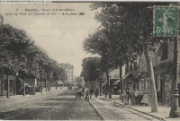 Route d'Aubervilliers prise du pont du Chemin de fer.