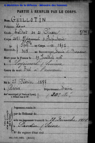 GUILLOTIN Louis